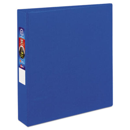 Avery® Heavy-Duty Non-View Binder with DuraHinge and One Touch EZD Rings, 3 Rings, 1.5" Capacity, 11 x 8.5, Blue