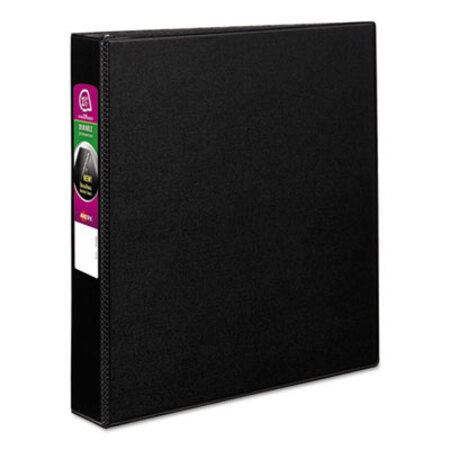 Avery® Durable Non-View Binder with DuraHinge and Slant Rings, 3 Rings, 1.5" Capacity, 11 x 8.5, Black