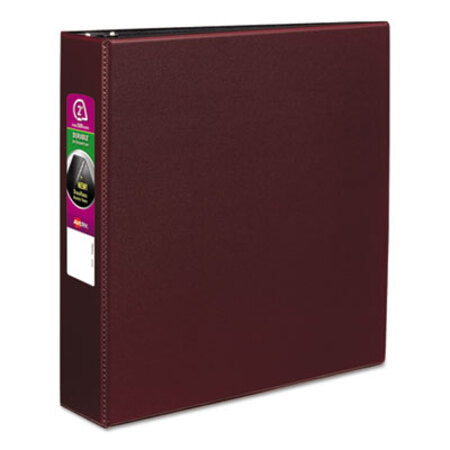 Avery® Durable Non-View Binder with DuraHinge and Slant Rings, 3 Rings, 2" Capacity, 11 x 8.5, Burgundy
