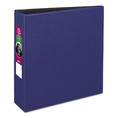 Avery® Durable Non-View Binder with DuraHinge and Slant Rings, 3 Rings, 3" Capacity, 11 x 8.5, Blue