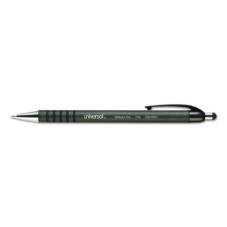 Universal™ Retractable Ballpoint Pen, Medium 1mm, Blue Ink/Barrel, Dozen