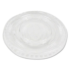 Boardwalk® Souffle/Portion Cup Lids, Fits 1 oz Portion Cups, Clear, 2500/Carton