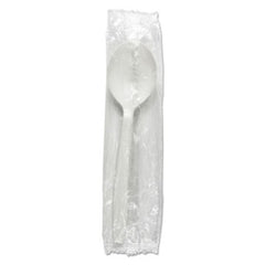 Boardwalk® Heavyweight Wrapped Polypropylene Cutlery, Soup Spoon, White, 1,000/Carton