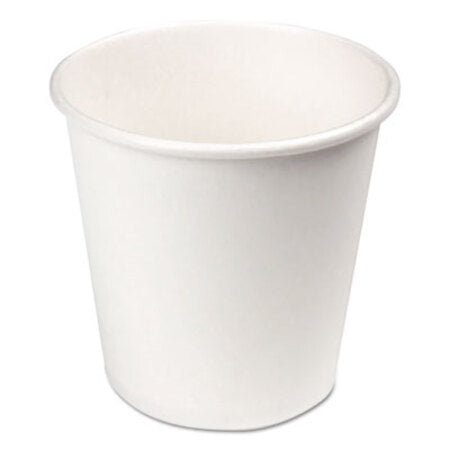 Boardwalk® Paper Hot Cups, 4 oz, White, 20 Cups/Sleeve, 50 Sleeves/Carton