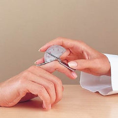 Patterson Medical Supply Goniometer Stainless Steel 6 Inch 0 - 150 Degree Inches and Centimeters