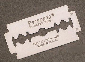 AccuTec Blades Double Edged Razor Blade Personna® Coated Stainless Steel, 3 Facet Double Edge