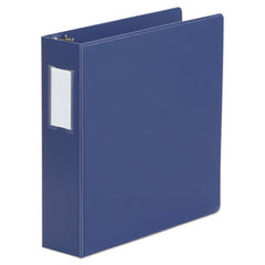 Universal® Deluxe Non-View D-Ring Binder with Label Holder, 3 Rings, 2" Capacity, 11 x 8.5, Royal Blue