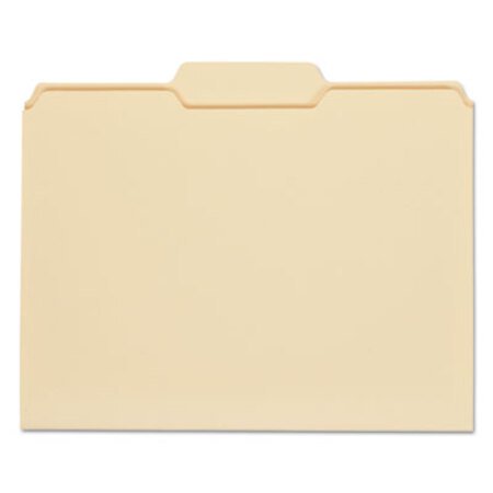 Universal® Top Tab Manila File Folders, 1/3-Cut Tabs, Center Position, Letter Size, 11 pt. Manila, 100/Box