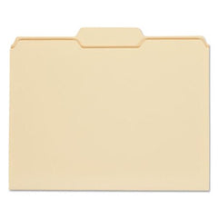 Universal® Top Tab Manila File Folders, 1/3-Cut Tabs, Center Position, Letter Size, 11 pt. Manila, 100/Box