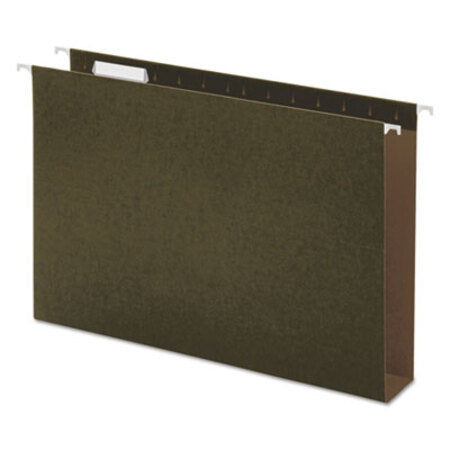 Universal® Box Bottom Hanging File Folders, Legal Size, 1/5-Cut Tab, Standard Green, 25/Box