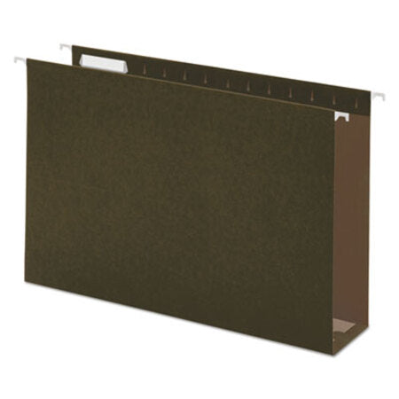 Universal® Box Bottom Hanging File Folders, Legal Size, 1/5-Cut Tab, Standard Green, 25/Box