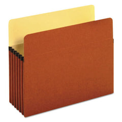 Universal® Redrope Expanding File Pockets, 5.25" Expansion, Letter Size, Redrope, 10/Box