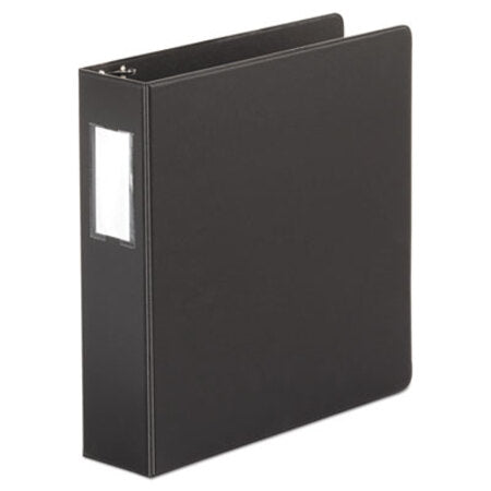 Universal® Economy Non-View Round Ring Binder, 3 Rings, 2" Capacity, 11 x 8.5, Black