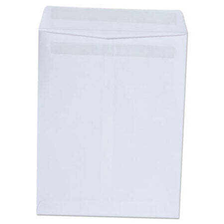 Universal® Self-Stick Open-End Catalog Envelope, #10 1/2, Square Flap, Self-Adhesive Closure, 9 x 12, White, 100/Box