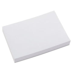 Universal® Unruled Index Cards, 4 x 6, White, 100/Pack