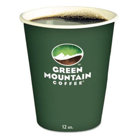 Green Mountain Coffee® Eco-Friendly Paper Hot Cups, 12oz, Green Mountain Design, Multi, 1000/Carton