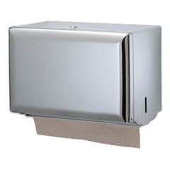 San Jamar® Singlefold Paper Towel Dispenser, 10.75 x 6 x 7.5, Chrome