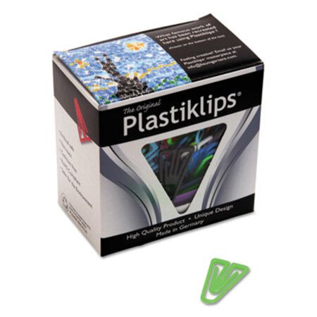 Baumgartens® Plastiklips Paper Clips, Large (No. 6), Assorted Colors, 200/Box