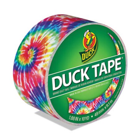 Duck® Colored Duct Tape, 3" Core, 1.88" x 10 yds, Love Tie Dye