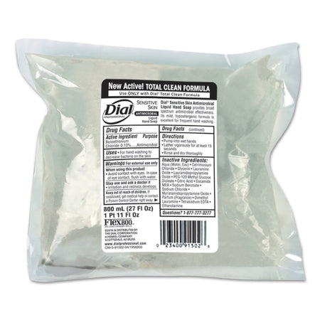 Lagasse Antimicrobial Soap Dial® Professional for Sensitive Skin Liquid 800 mL Dispenser Refill Bag Floral Scent