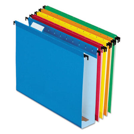 Pendaflex® SureHook Hanging Folders, Letter Size, 1/5-Cut Tab, Assorted, 20/Box