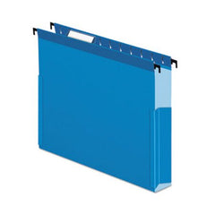 Pendaflex® SureHook Reinforced Extra-Capacity Hanging Box File, Letter Size, 1/5-Cut Tab, Blue, 25/Box
