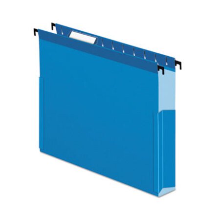 Pendaflex® SureHook Reinforced Extra-Capacity Hanging Box File, Letter Size, 1/5-Cut Tab, Blue, 25/Box