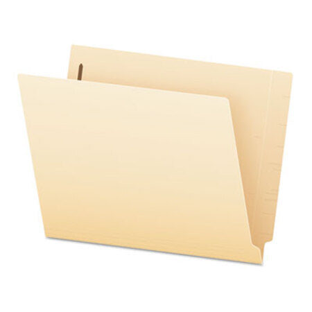 Pendaflex® SmartShield End Tab 2-Fastener Folders, Straight Tab, Letter Size, Manila, 50/Box