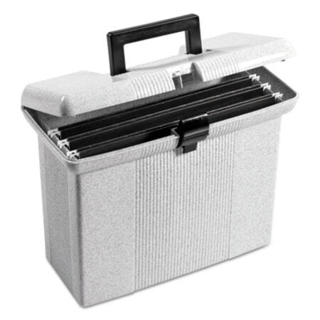 Pendaflex® Portable File Boxes, Letter Files, 14.88" x 6.5" x 11.88", Granite