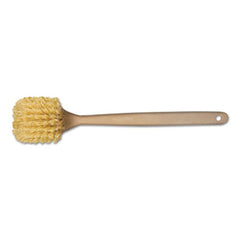 Boardwalk® Utility Brush, Polypropylene Fill, 20" Long, Tan Handle