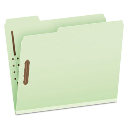 Pendaflex® Heavy-Duty Pressboard Folders w/ Embossed Fasteners, Letter Size, Green, 25/Box