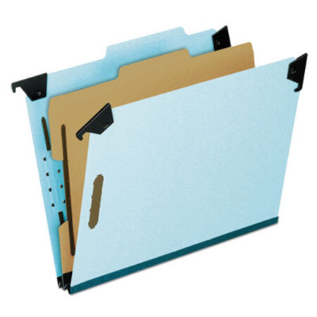 Pendaflex® Hanging Classification Folders with Dividers, Letter Size, 1 Divider, 2/5-Cut Tab, Blue