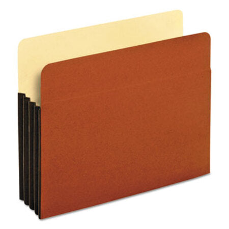 Pendaflex® File Pocket w/ Tyvek, 3.5" Expansion, Letter Size, Redrope, 10/Box