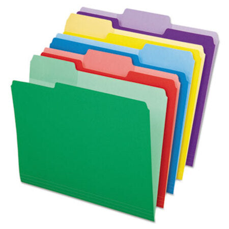 Pendaflex® File Folders with Erasable Tabs, 1/3-Cut Tabs, Letter Size, Assorted, 30/Pack