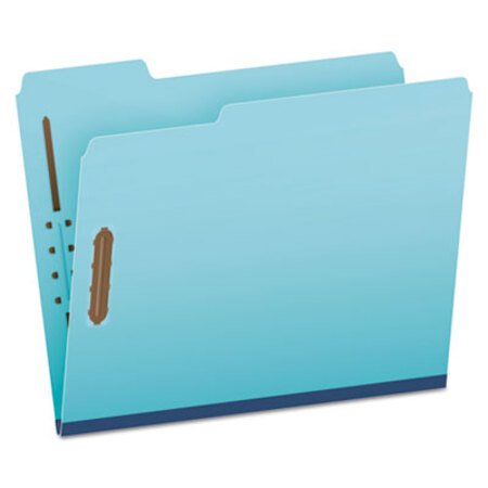 Pendaflex® Heavy-Duty Pressboard Folders w/ Embossed Fasteners, Letter Size, Blue, 25/Box