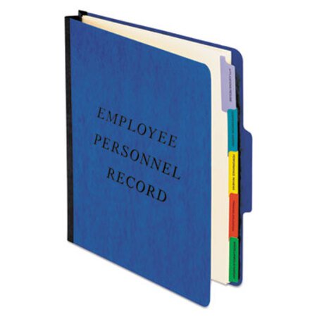Pendaflex® Vertical Style Personnel Folders, 1/3-Cut Tabs, Center Position, Letter Size, Blue