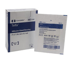 Cardinal Adhesive Dressing Telfa™ 4 X 5 Inch Nonwoven Rectangle White Sterile