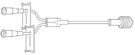 Baxter Extension Set 5 Inch Tubing 0.6 mL Priming Volume DEHP-Free - M-314254-1974 - Case of 50