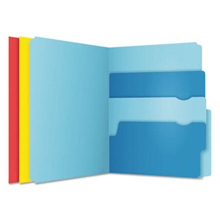 Pendaflex® Divide It Up File Folders, 1/2-Cut Tabs, Letter Size, Assorted, 12/Pack