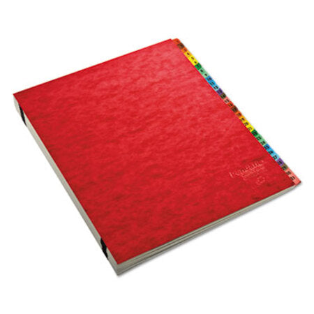 Pendaflex® Expanding Desk File, 31 Dividers, Dates, Letter-Size, Red Cover