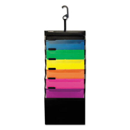 Pendaflex® Desk Free Hanging Organizer w/ Case, 1" Expansion, 6 Sections, 1/3-Cut Tab, Letter Size, Randomly Assorted