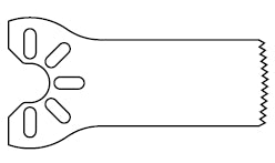 Stryker Saw Blade Precision™ 0.38 Thickness X 5.5 Cut Edge X 18 mm Cut Depth - M-314941-2170 - Each