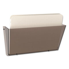 Deflecto® Unbreakable DocuPocket Wall File, Letter, 14 1/2 x 3 x 6 1/2, Smoke