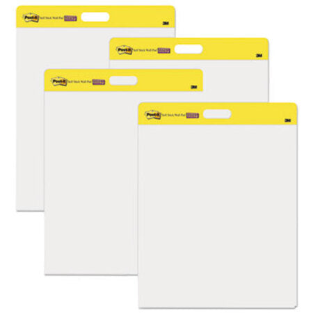 Post-it® Easel Pads Super Sticky Self-Stick Wall Pad, 20 x 23, White, 20 Sheets, 4/Carton