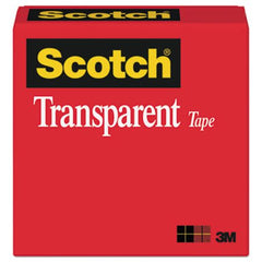 Scotch® Transparent Tape, 1" Core, 0.75" x 36 yds, Transparent