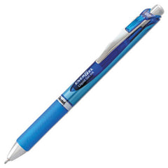 Pentel® EnerGel RTX Retractable Gel Pen, Medium 0.7 mm, Blue Ink, Blue/Gray Barrel