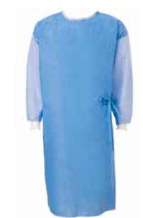 Cardinal Poly-Reinforced Surgical Gown with Towel SmartSleeve™ 2X-Large Blue Sterile AAMI Level 4 Disposable