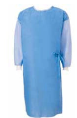 Cardinal Poly-Reinforced Surgical Gown with Towel SmartSleeve™ 2X-Large Blue Sterile AAMI Level 4 Disposable