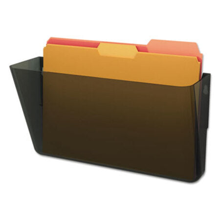 Deflecto® DocuPocket Stackable Wall Pocket, Letter, 13 x 7 x 4, Smoke