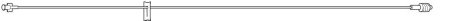 Baxter Extension Set 60 Inch Tubing 2.14 mL Priming Volume DEHP-Free - M-316696-1605 - Each